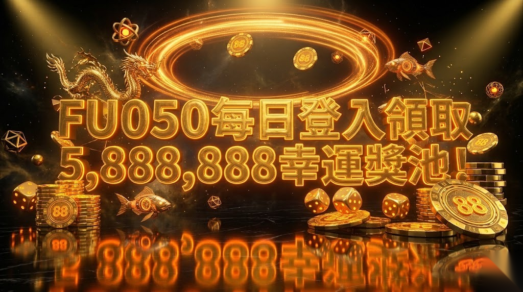 FU050每日登入領取5,888,888幸運獎池!